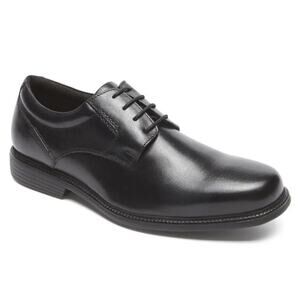 Rockport Charles Road Plain Toe Oxford Leather Shoes Lace-Up Black Mens Size 14W